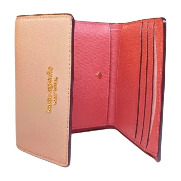 Kate Spade Booked Trifold Flap Wallet, Warm Beige Nude - Picture 4 of 4